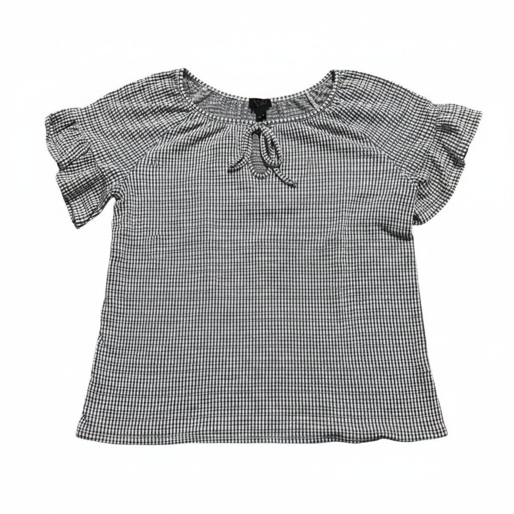 Women's Blue Gingham Top